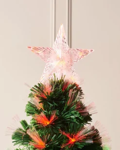 Pre-Lit Colour Changing Fibre Optic Christmas Tree, 5 Ft