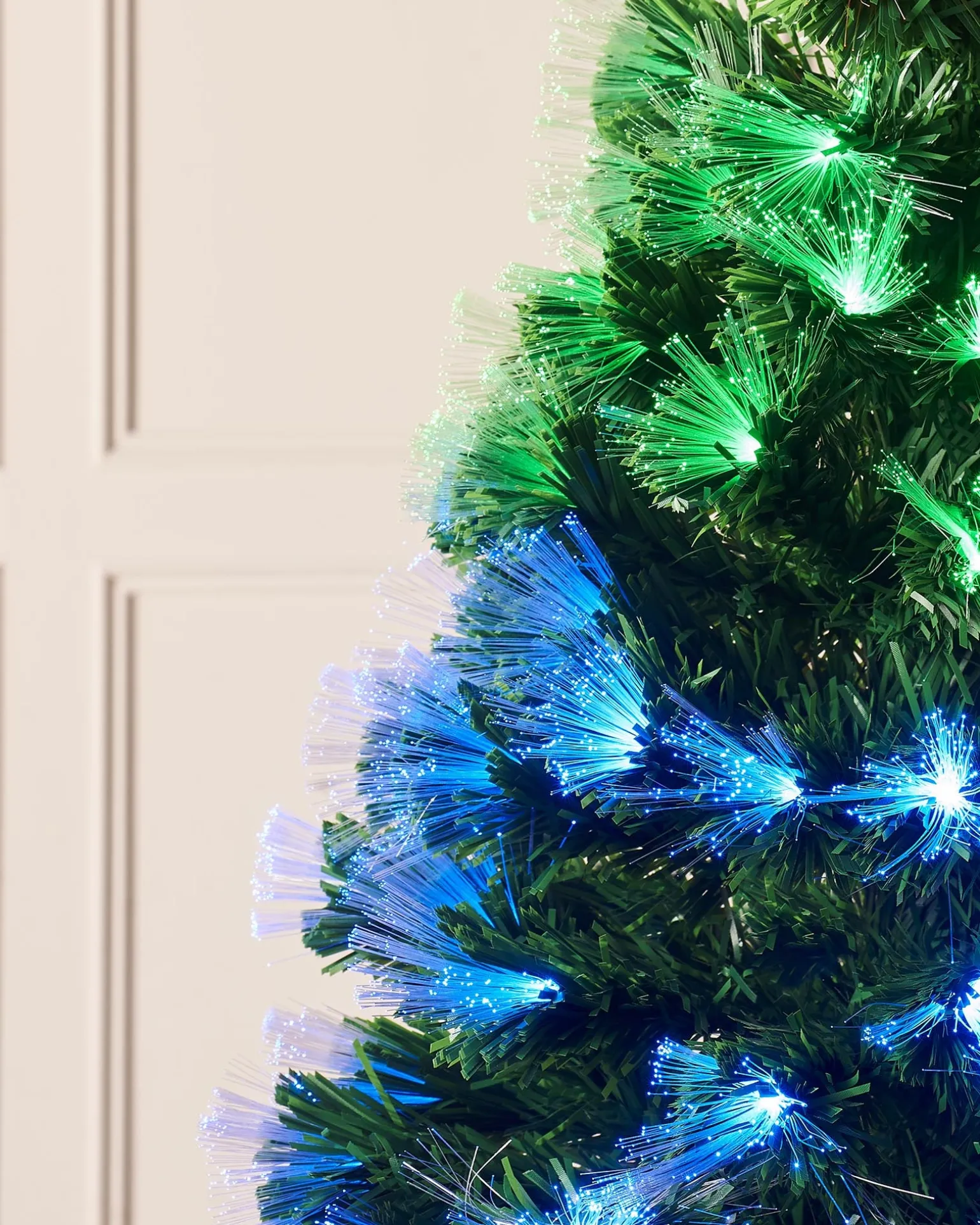 Pre-Lit Colour Changing Fibre Optic Christmas Tree, 6 Ft