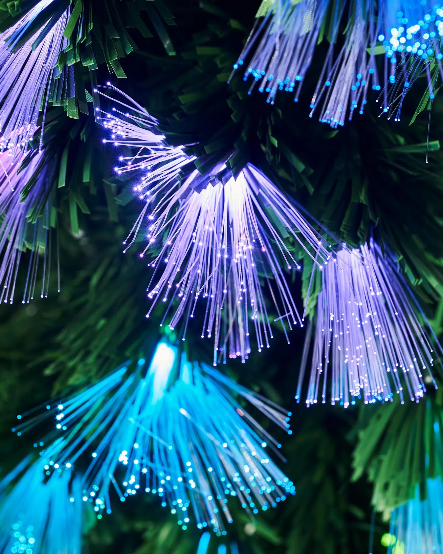 Pre-Lit Colour Changing Fibre Optic Christmas Tree, 6 Ft