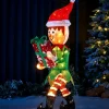 Pre-Lit 3D Mesh Elf, 1 M