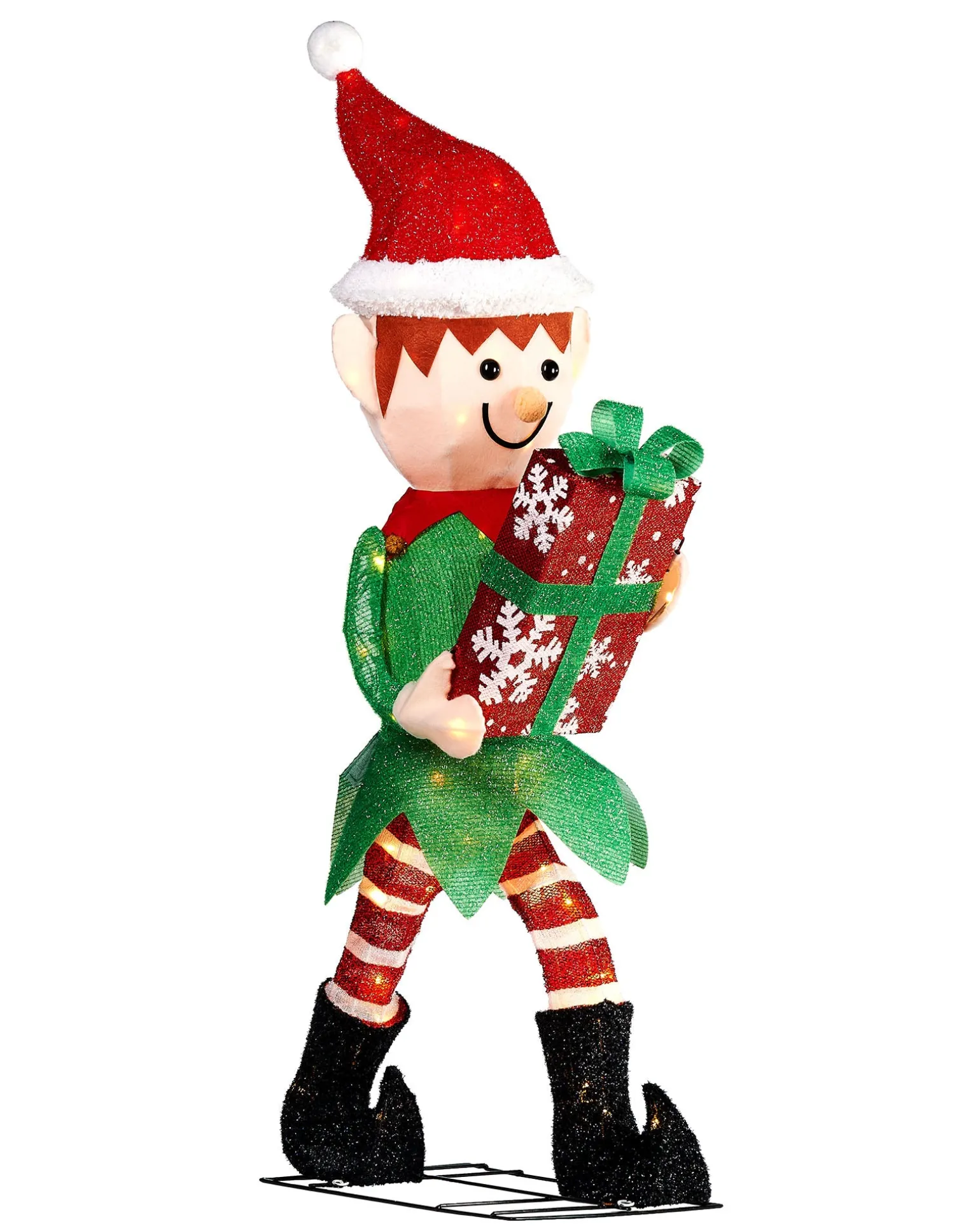 Pre-Lit 3D Mesh Elf, 1 M