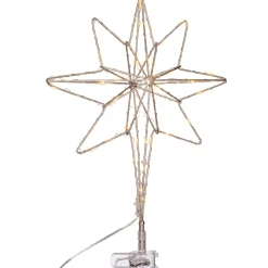 Pre-Lit 3D North Star Christmas Tree Topper, 37 Cm