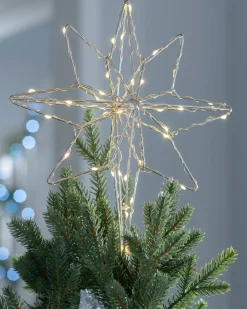 Pre-Lit 3D North Star Christmas Tree Topper, 37 Cm
