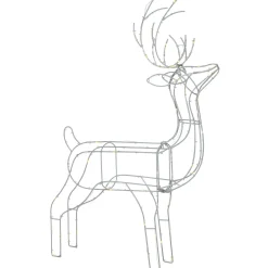Pre-Lit 3D Standing Reindeer Silhouette, 87 Cm