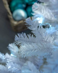 Pre-Lit Deluxe White Pine Multi-Function Christmas Tree, 8 Ft
