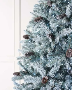 Pre-Lit Edwardian Spruce Multi-Function Christmas Tree, 5 Ft