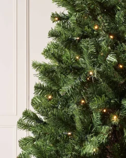 Pre-Lit Emerald Spruce Christmas Tree, Warm White, 7 Ft