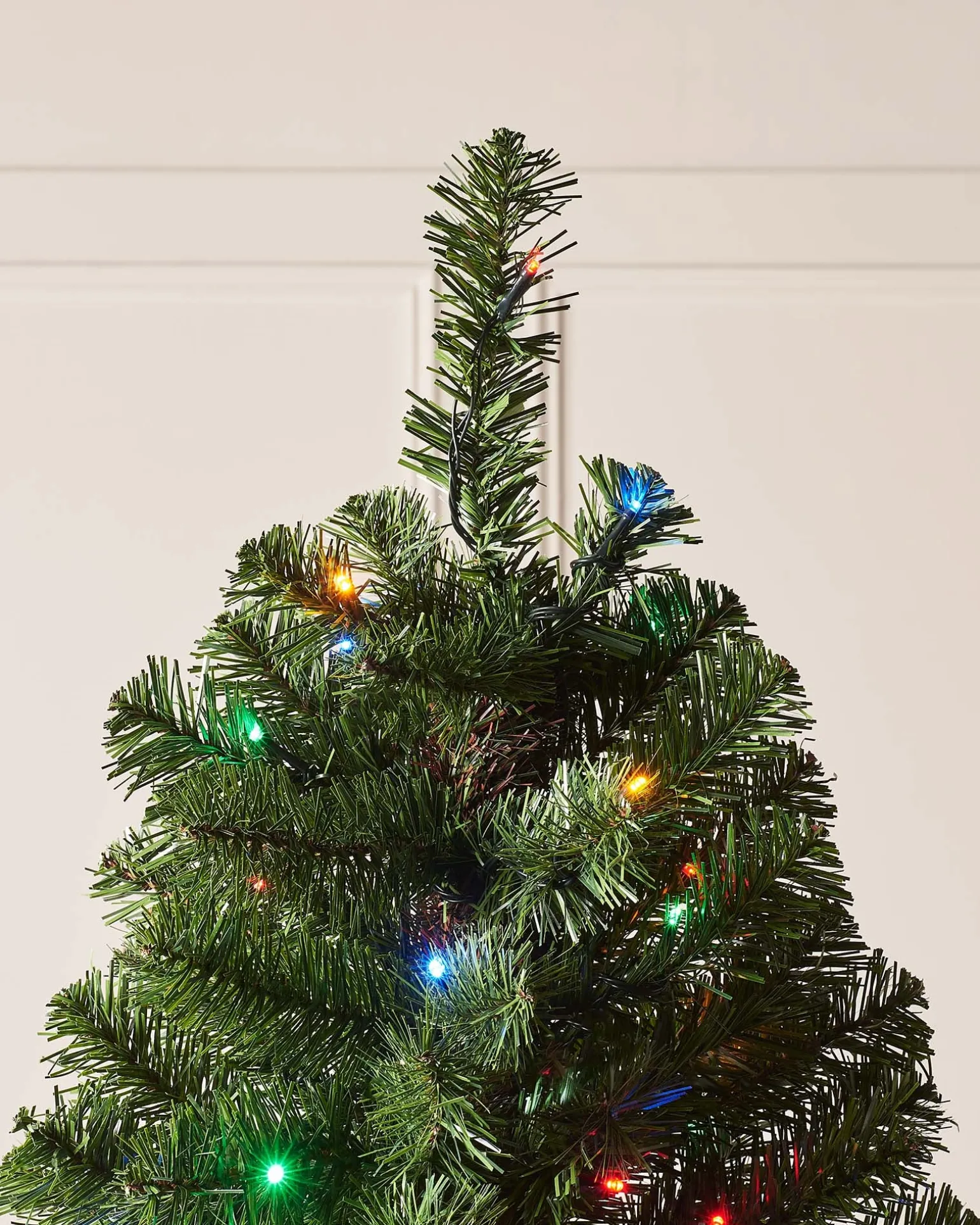 Pre-Lit Emerald Spruce Christmas Tree, Multi Colour, 6 Ft