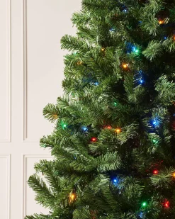 Pre-Lit Emerald Spruce Christmas Tree, Multi Colour, 6 Ft