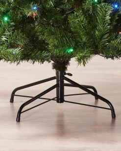 Pre-Lit Emerald Spruce Christmas Tree, Multi Colour, 7 Ft