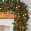 Pre-Lit Extra Thick Garland, 9 Ft