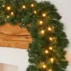 Pre-Lit Extra Thick Pine Garland, 9 Ft