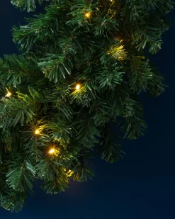 Pre-Lit Extra Thick Wreath, 76 Cm