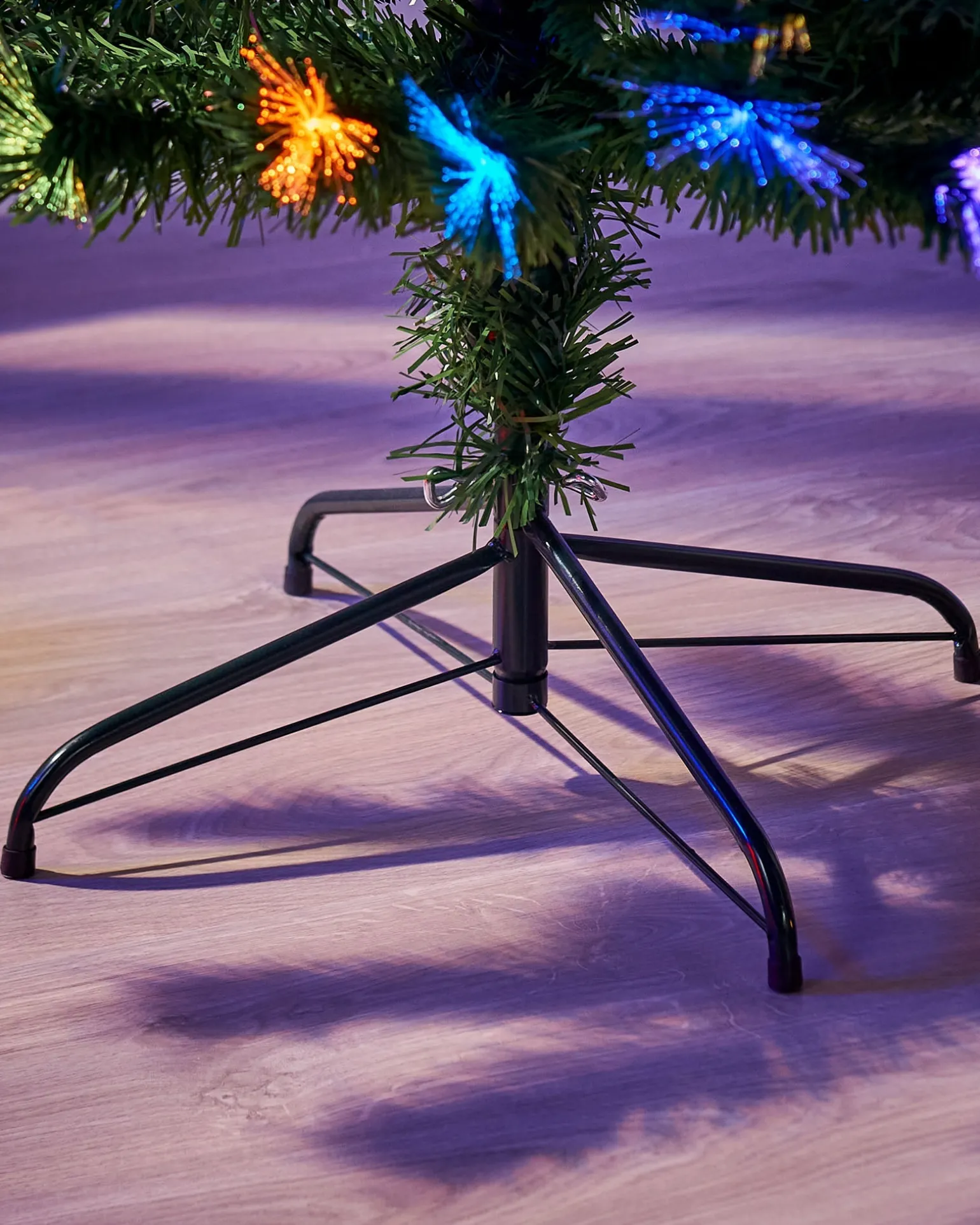 Pre-Lit Fibre Optic Christmas Tree With Tree Topper, 7 Ft
