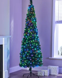 Pre-Lit Fibre Optic Multi-Colour Christmas Tree, 5 Ft
