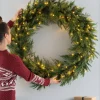 Pre-Lit Fir Wreath, 1 M