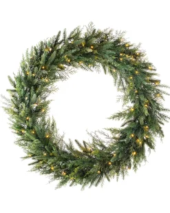 Pre-Lit Fir Wreath, 1 M