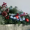 Pre-Lit Frosted Decorated Arch Garland With 20 Cool White LEDs, 3 Ft