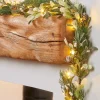 Pre-Lit Frosted Mistletoe Garland, 9 Ft