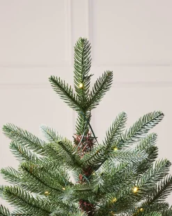 Pre-Lit Frosted Potted Christmas Tree, 3.5 Ft