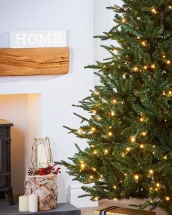 Pre-Lit Grand Alaskan Fir Christmas Tree, 7 Ft