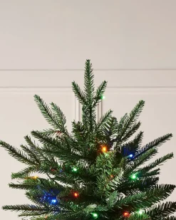 Pre-lit Grand Alaskan Fir Christmas Tree, Dual Multi Colour, 6 Ft