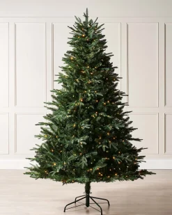 Pre-lit Grand Alaskan Fir Christmas Tree, Dual Warm White, 7 Ft