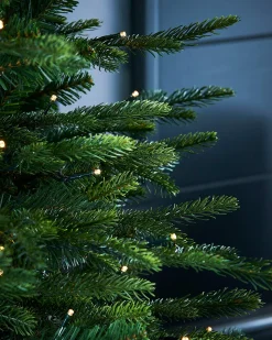 Pre-Lit Grand Fir Potted Christmas Tree, 4 Ft
