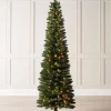 Pre-Lit Green Pencil Christmas Tree, 6.5 Ft