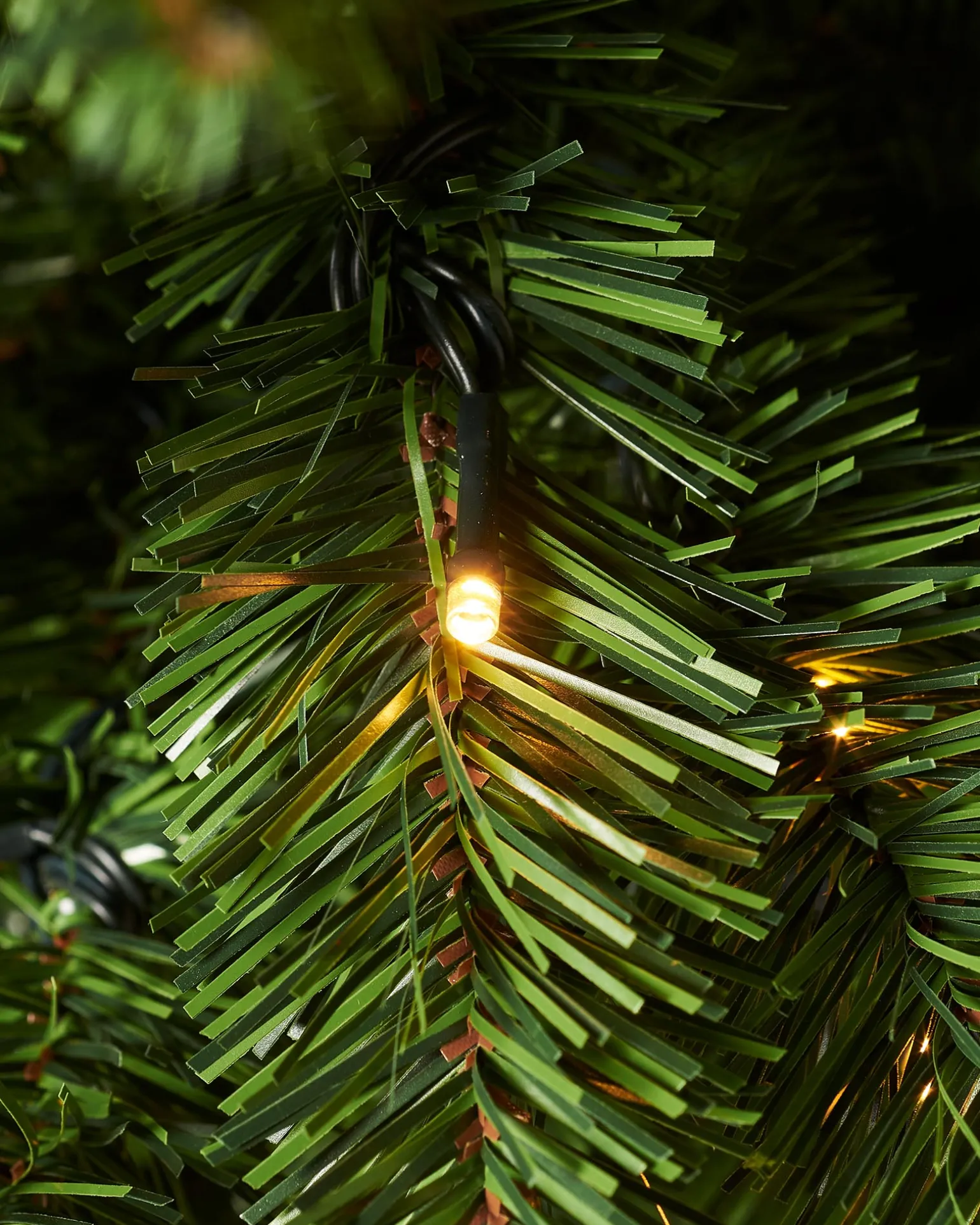 Pre-Lit Green Pencil Christmas Tree, 6.5 Ft