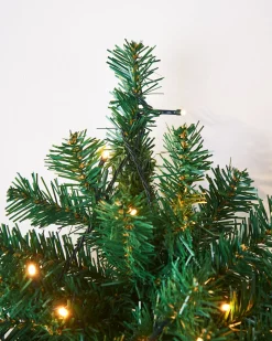 Pre-Lit Green Wall Mounted Christmas Tree, 3 Ft