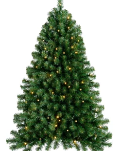 Pre-Lit Green Wall Mounted Christmas Tree, 3 Ft