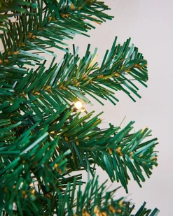 Pre-Lit Green Wall Mounted Christmas Tree, 3 Ft
