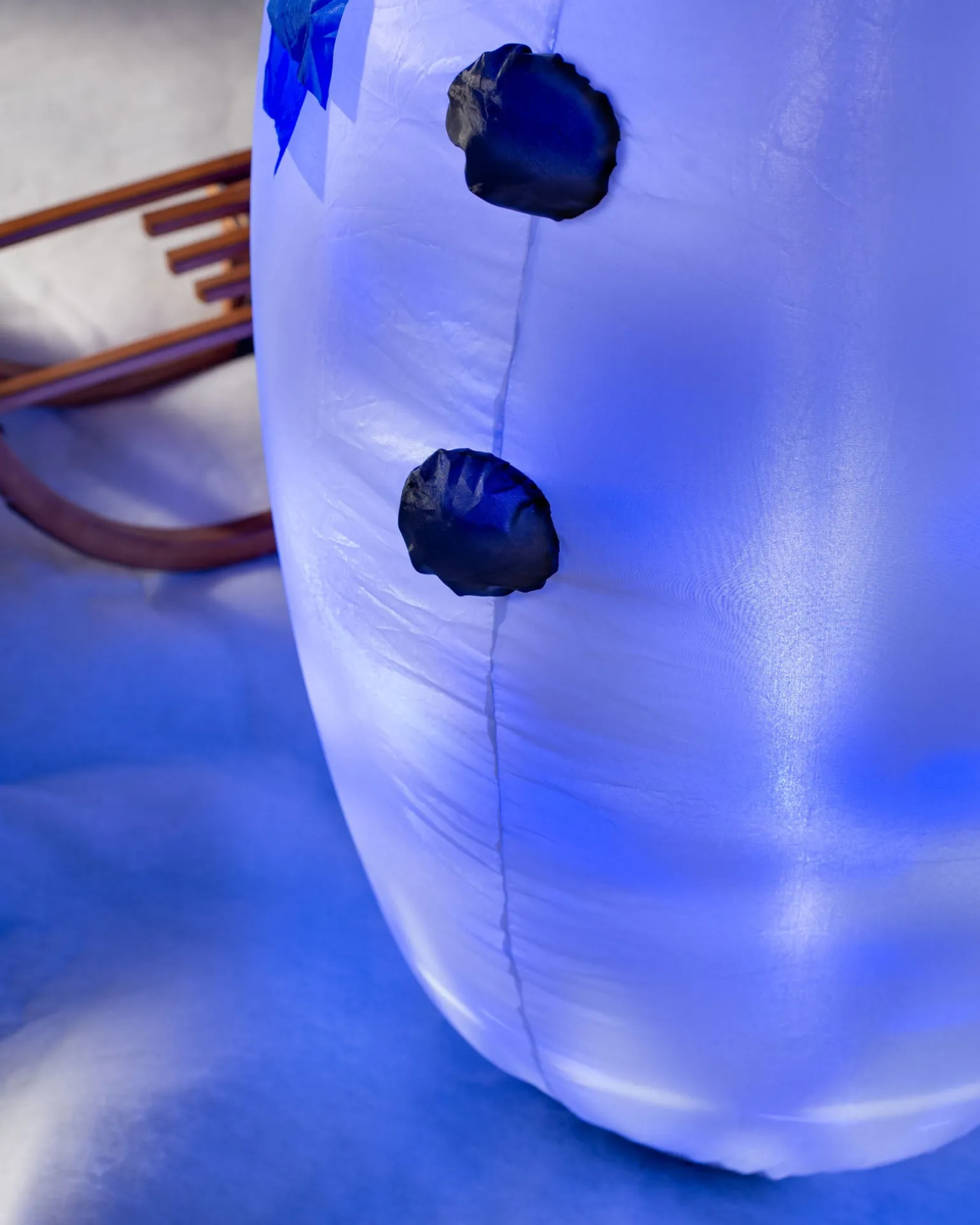 Pre-Lit Inflatable Animated Snowman, 6 Ft