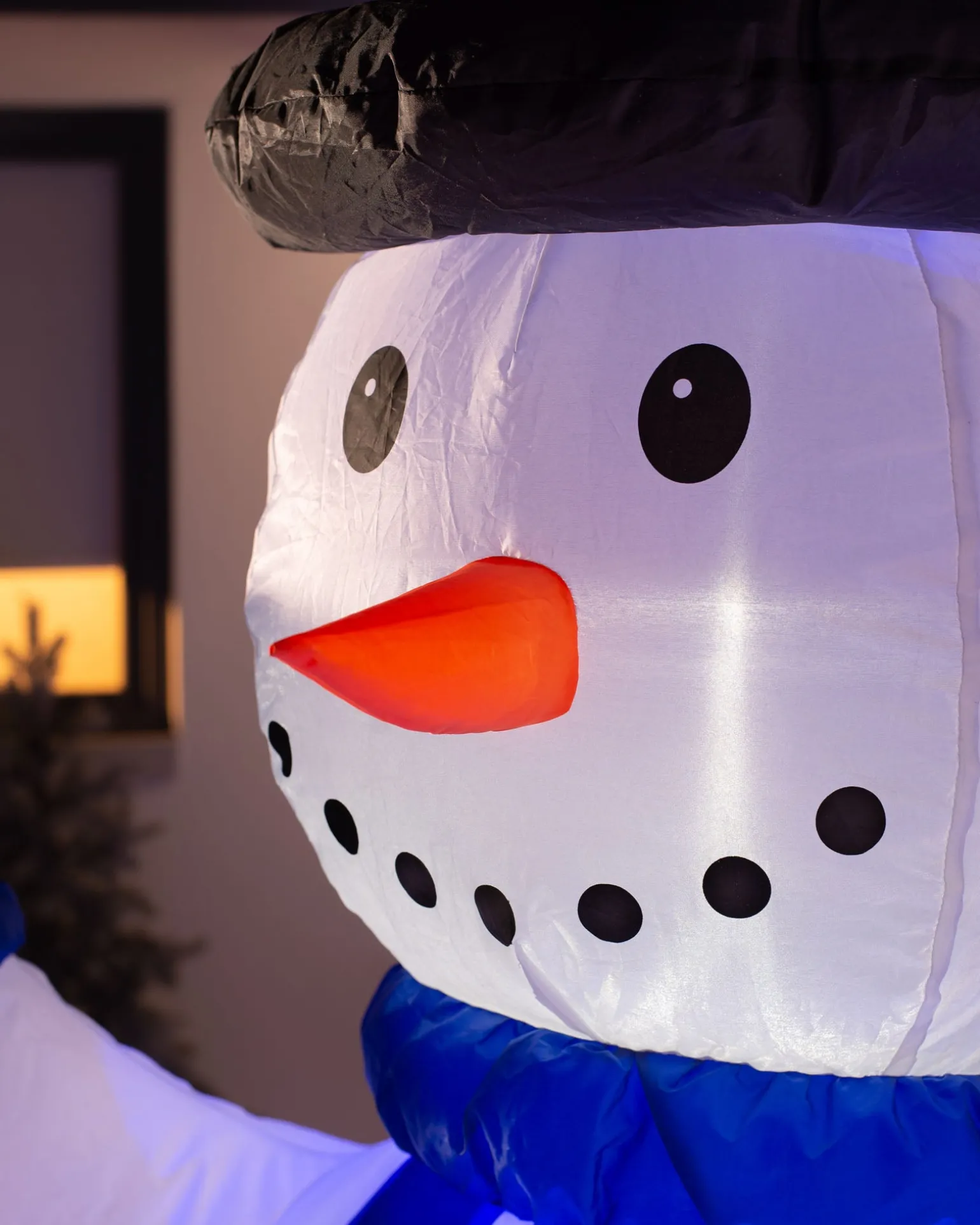 Pre-Lit Inflatable Animated Snowman, 6 Ft