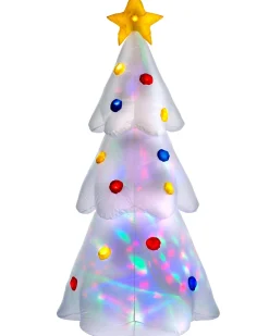 Pre-Lit Inflatable Animated Christmas Tree, 6 Ft
