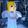 Pre-Lit Inflatable Colour Changing Angel, 3.5 Ft