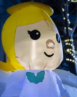 Pre-Lit Inflatable Colour Changing Angel, 3.5 Ft