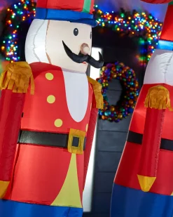 Pre-Lit Inflatable Nutcracker Arch, 8 Ft