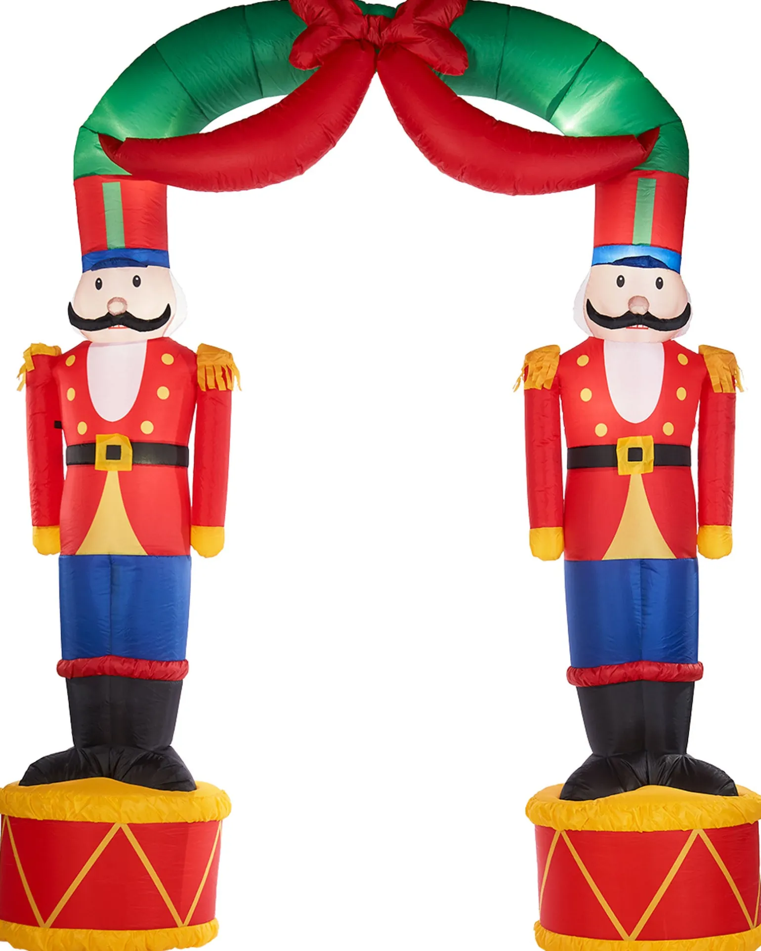 Pre-Lit Inflatable Nutcracker Arch, 8 Ft
