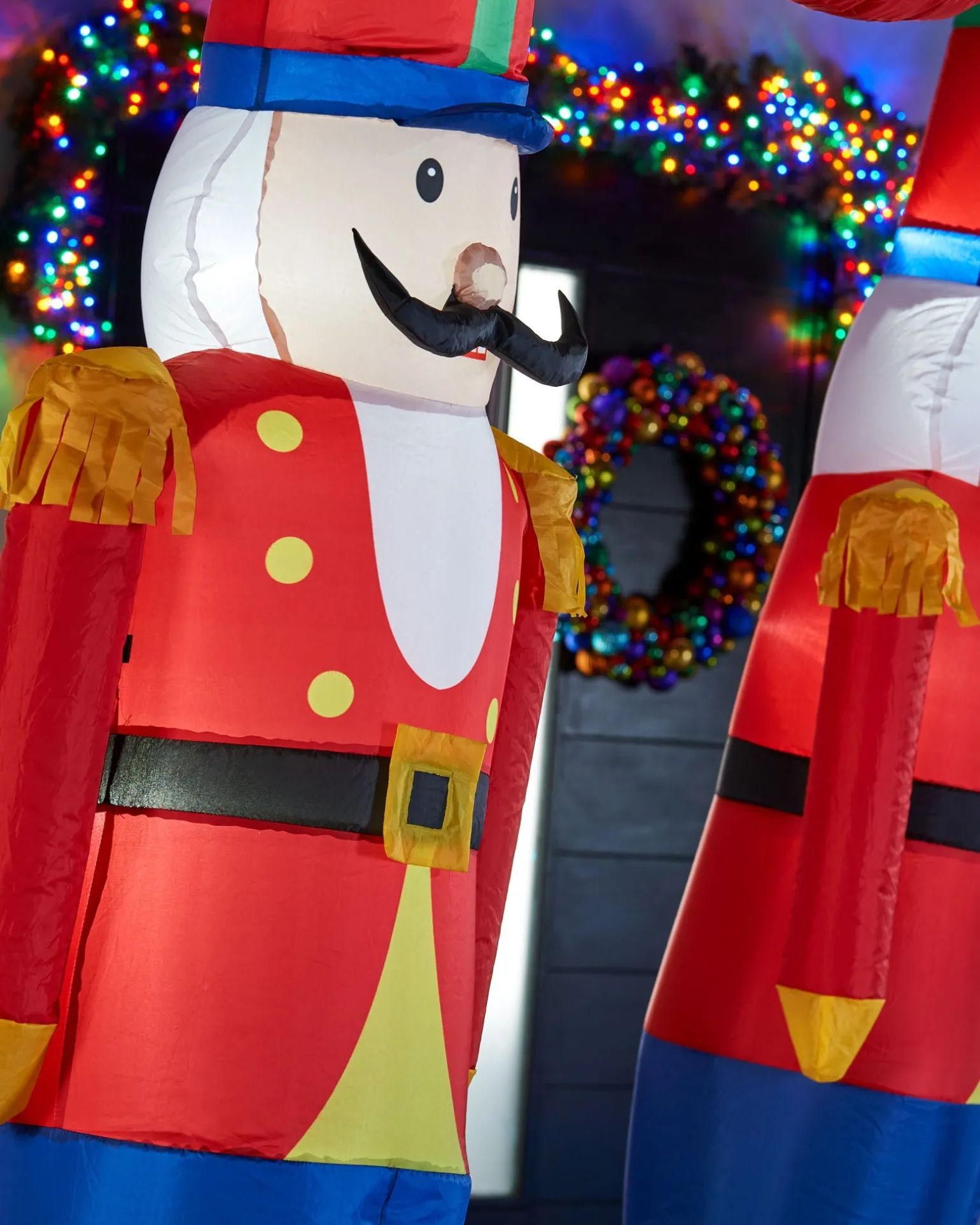 Pre-Lit Inflatable Nutcracker Arch, 8 Ft