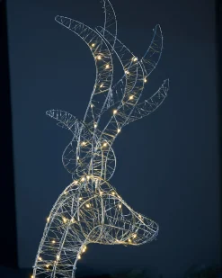 Pre-Lit Micro LED Reindeer Family Silhouette, 135 Cm