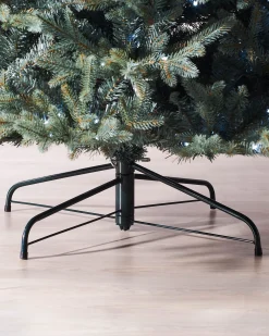 Pre-Lit Mixed Pine Blue Christmas Tree, Dual LED White, 7 Ft