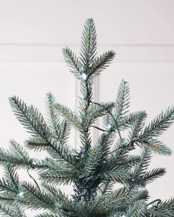 Pre-Lit Mixed Pine Blue Christmas Tree, Dual LED White, 7 Ft
