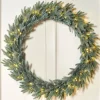 Pre-Lit Mixed Pine Blue Wreath, 1 M
