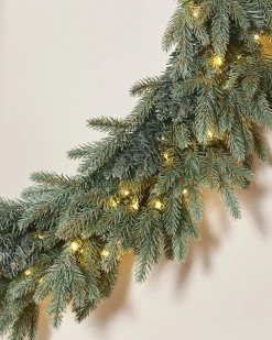 Pre-Lit Mixed Pine Blue Wreath, 1 M