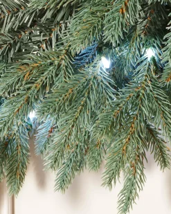 Pre-Lit Mixed Pine Blue Wreath, 1 M
