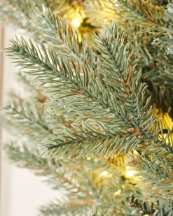 Pre-Lit Mixed Pine Blue Wreath, 1 M