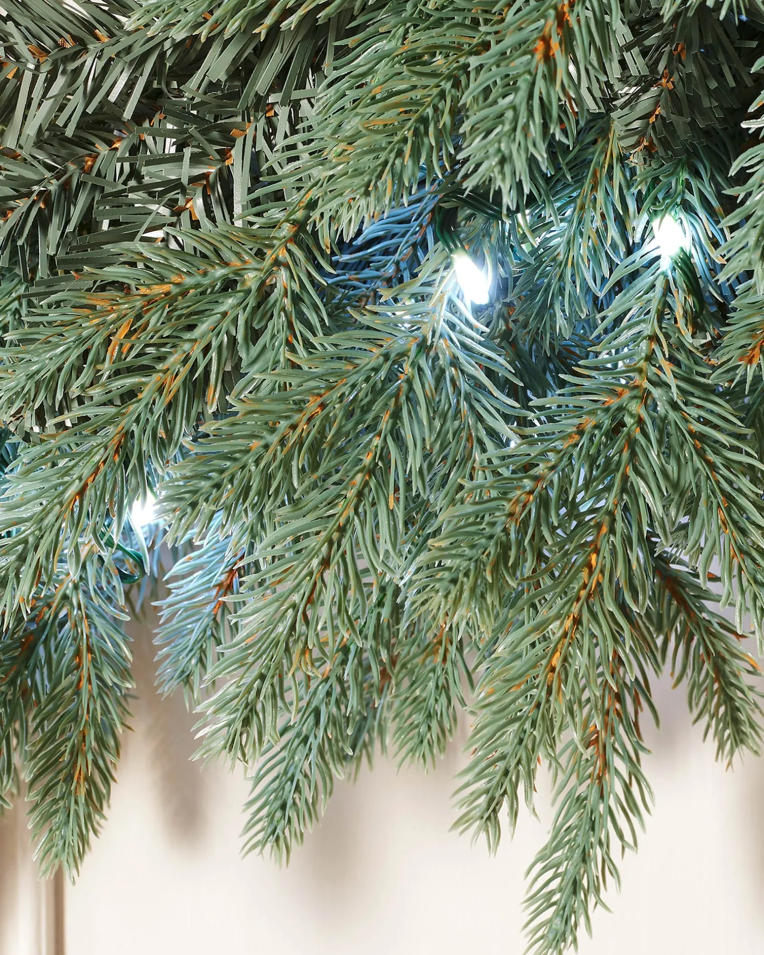 Pre-Lit Mixed Pine Blue Wreath, 1 M