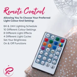 Pre-Lit Mixed Pine Christmas Tree With Remote Control Lights, 7 Ft